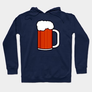 Beer Mug | Amber Brown & Black Stroke Hoodie